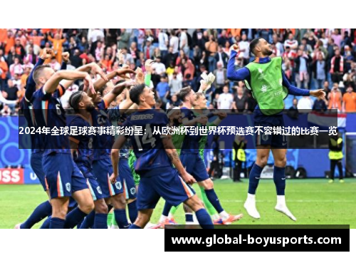 2024年全球足球赛事精彩纷呈：从欧洲杯到世界杯预选赛不容错过的比赛一览
